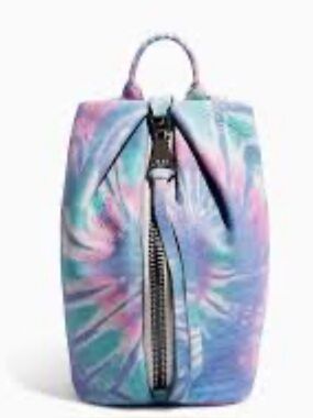 Aimee Kestemberg Tie-Dye Pastel Leather Backpack Multicolor